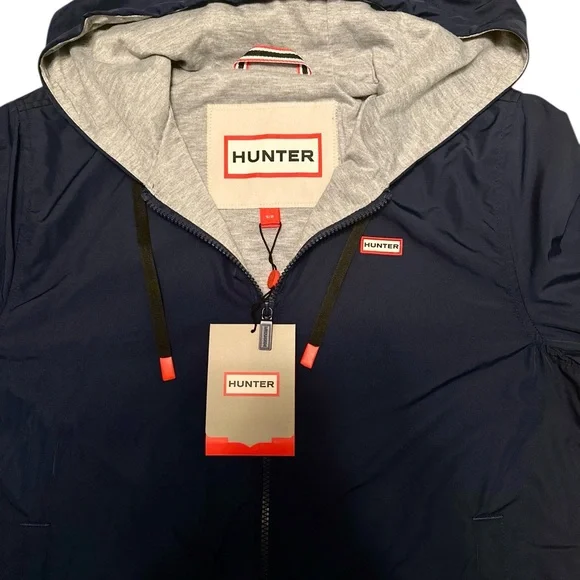 NWT‎ Hunter Navy/Grey Jersey Lined Lightweight Baltico Jacket - Small